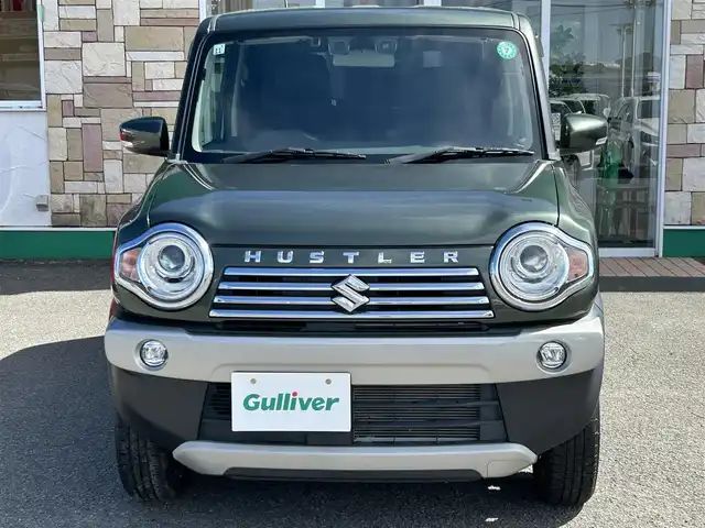 スズキ ハスラー Jターボ ブラックインテリアパッケージ 徳島県 2019(令1)年 2万km クールカーキPM 社外7インチナビ/（Bluetooth/フルセグTV/CD/DVD）/クルーズコントロール/ハーフレザーシート/シートヒーター/HIDヘッドライト/オートライト/オートエアコン/純正アルミホイール/純正フロアマット/ETC/プッシュスタート/スマートキー