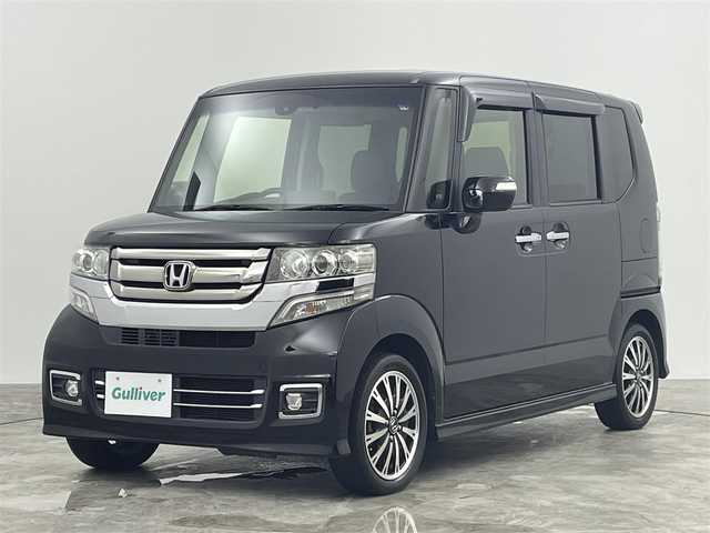ホンダ Ｎ ＢＯＸ カスタム G ターボ Lパッケージ 千葉県 2016(平28)年 6.6万km スマートブラック 純正７インチナビ/バックカメラ/両側パワースライドドア/クルーズコントロール/ＨＩＤオートライト/ハーフレザーシート/純正１５インチＡＷ/ステアリングリモコン/ＥＴＣ/スマートキー/ドライブレコーダー/禁煙車