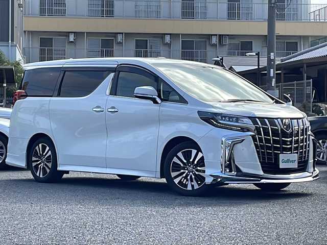 トヨタ アルファード S Cパッケージ 大阪府 2020(令2)年 3万km ホワイトパールクリスタルシャイン モデリスタフロント/リアスポイラー/アルパインナビ/アルパインフリップダウンモニター/セーフティセンス/バックモニター/ビルトインETC/クリアランスソナー/LEDヘッドライト/フォグランプ/ハンドルヒーター/革巻きコンビハンドル/前席パワーシート/シートメモリー/純正マット/ドアバイザー/カーテンエアバック/保証書/取扱説明書/スペアキー1本
