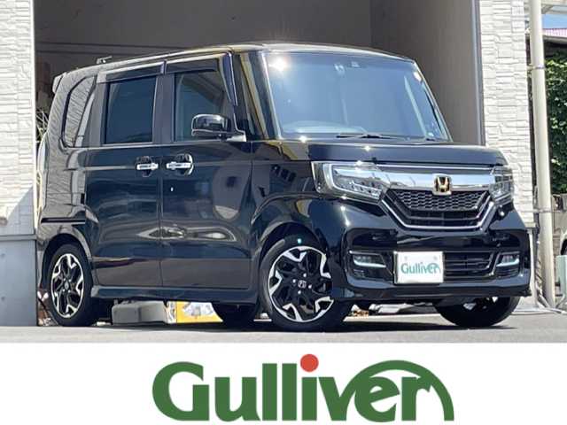 ホンダ Ｎ ＢＯＸ カスタム G L ターボ ホンダセンシング 大分県 2019(平31)年 4万km クリスタルブラックパール 純正SDナビ/ブルートゥース/フルセグTV/両側パワースライドドア /純正15インチアルミホイール/純正ビルトインETC/LEDヘッドライト/オートライト/レーンキープアシスト/衝突被害軽減ブレーキ/純正フロアマット/ドアバイザー/スマートキー/プッシュスタート/ターボ