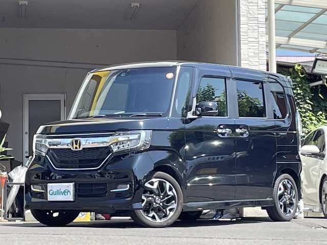 ホンダ Ｎ ＢＯＸ カスタム G L ターボ ホンダセンシング 大分県 2019(平31)年 4万km クリスタルブラックパール 純正SDナビ/ブルートゥース/フルセグTV/両側パワースライドドア /純正15インチアルミホイール/純正ビルトインETC/LEDヘッドライト/オートライト/レーンキープアシスト/衝突被害軽減ブレーキ/純正フロアマット/ドアバイザー/スマートキー/プッシュスタート/ターボ