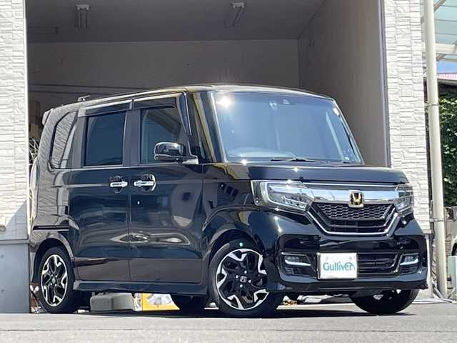 ホンダ Ｎ ＢＯＸ カスタム G L ターボ ホンダセンシング 大分県 2019(平31)年 4万km クリスタルブラックパール 純正SDナビ/ブルートゥース/フルセグTV/両側パワースライドドア /純正15インチアルミホイール/純正ビルトインETC/LEDヘッドライト/オートライト/レーンキープアシスト/衝突被害軽減ブレーキ/純正フロアマット/ドアバイザー/スマートキー/プッシュスタート/ターボ