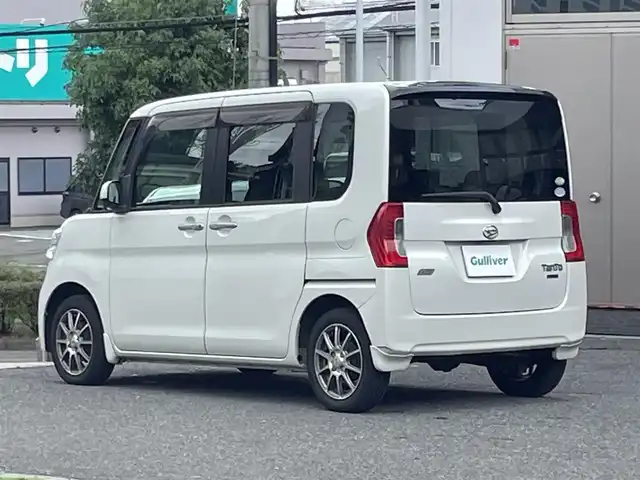 ダイハツ タント X ターボ 宮城県 2015(平27)年 8万km パールホワイトⅢ ワンオーナー/4WD/社外メモリナビ/AM/FM/BT/USB/AUX/フルセグTV/バックカメラ/片側パワースライドドア/ステアリングスイッチ/社外アルミ夏タイヤ14インチ/純正アルミ冬タイヤ14インチ/ヘッドランプレベライザー/純正フロアマット