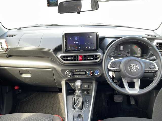 トヨタ ライズ Z 山口県 2024(令6)年 2.4万km シャイニングホワイトパール ハイブリッド車/ワンオーナー車/社外ディスプレイオーディオ/Bluetooth/バックカメラ/ステアリングスイッチ/スマートキー＆プッシュスタート/LEDヘッドライト/LEDフォグライト/オートマチックハイビーム/オートライト/衝突軽減ブレーキ/横滑り防止装置/レーダークルーズコントロール/レーンキープアシスト/リアフォグライト/コーナーセンサー/前席シートヒーター/社外前後ドライブレコーダー/純正17インチAW/保証書・取説