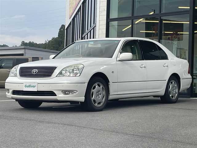 トヨタ セルシオ Cタイプ Fパッケージ 愛媛県 2000(平12)年 11.6万km ホワイトパールクリスタルシャイン 純正ナビ/サンルーフ/本革(エクリュ)シート/全席パワーシート/全席シートヒーター/前席シートベンチレーション/レーダークルーズコントロール(ブレーキ制御付)/クリアランスソナー/シートメモリー機能/マークレビンソンプレミアムサウンドシステム/スマートキーシステム/リヤ大型センターアームレスト/電動チルト＆テレスコピック機構/本木目ステアリングホイール＆本木目シフトノブ/クールボックス/純正フロアマット/スペアキー1本/ETC/現状サマー(純正AW)(225/60/R16)/DUNLOP VEURO VE302 /禁煙車