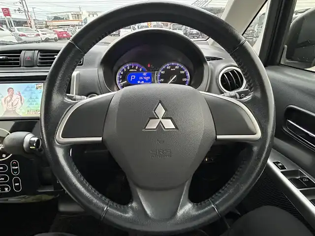 三菱 ｅＫカスタム G 岡山県 2013(平25)年 6.8万km パープリッシュネイビーパール 登録時走行距離67689km/純正ナビ/フルセグTV(AM/FM/CD/Bluetooth)/バックカメラ/前後ドライブレコーダー/ETC/アイドリングストップ/電動格納ミラー/純正フロアマット/14インチ純正AW/プッシュスタート/スマートキー(スペア×1)