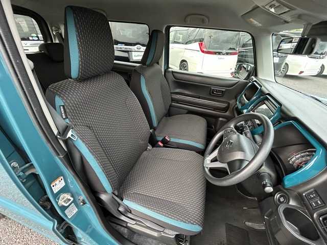 スズキ ハスラー HYBRID G 千葉県 2021(令3)年 6.9万km デニムブルー ガンメタリック 2トーン 社外メモリナビ/Bluetooth/DVD/CD/バックカメラ/クルーズコントロール/ETC/オートライト/プッシュスタート/ステアリングスイッチ/レーンキープアシスト/デュアルカメラブレーキサポート/後方誤発進抑制機能/標識認識機能/車線逸脱警報/オートハイビーム/リヤパーキングセンサー/盗難防止装置/社外フロアマット/保証書・取扱説明書