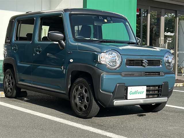 スズキ ハスラー HYBRID G 京都府 2021(令3)年 6.9万km デニムブルー ガンメタリック 2トーン 社外メモリナビ/Bluetooth/DVD/CD/バックカメラ/クルーズコントロール/ETC/オートライト/プッシュスタート/ステアリングスイッチ/レーンキープアシスト/デュアルカメラブレーキサポート/後方誤発進抑制機能/標識認識機能/車線逸脱警報/オートハイビーム/リヤパーキングセンサー/盗難防止装置/社外フロアマット/保証書・取扱説明書