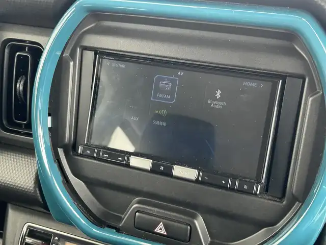 スズキ ハスラー HYBRID G 静岡県 2021(令3)年 6.9万km デニムブルー ガンメタリック 2トーン 社外メモリナビ/Bluetooth/DVD/CD/バックカメラ/ETC/オートライト/プッシュスタート/ステアリングスイッチ/レーンキープアシスト/デュアルカメラブレーキサポート/誤発進抑制機能/標識認識機能/車線逸脱警報/オートハイビーム/パーキングセンサー/盗難防止装置/社外フロアマット/保証書・取扱説明書