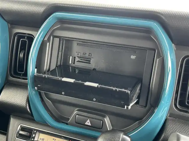 スズキ ハスラー HYBRID G 静岡県 2021(令3)年 6.9万km デニムブルー ガンメタリック 2トーン 社外メモリナビ/Bluetooth/DVD/CD/バックカメラ/ETC/オートライト/プッシュスタート/ステアリングスイッチ/レーンキープアシスト/デュアルカメラブレーキサポート/誤発進抑制機能/標識認識機能/車線逸脱警報/オートハイビーム/パーキングセンサー/盗難防止装置/社外フロアマット/保証書・取扱説明書