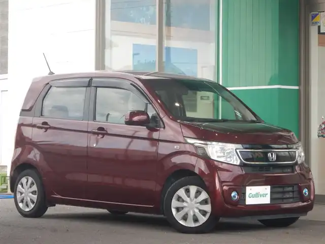 ホンダ Ｎ ＷＧＮ コンフォートパッケージ 静岡県 2015(平27)年 2.8万km プレミアムディープロッソパール 衝突軽減ブレーキ/横滑り防止装置/純正ナビ/・VXM-155VFi/・フルセグ/・DVD再生/・CD再生/・Bluetooth/バックカメラ/KENWOODドライブレコーダー/・DRV-353C/ETC/前席シートヒーター/オートライト/フォグライト/ISOFIX/電動格納ミラー/ドアバイザー/純正フロアマット/プッシュスタート/スマートキー×2/取扱説明書/新車保証書