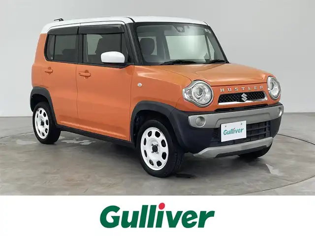 スズキ ハスラー G 大分県 2015(平27)年 4.3万km パッションオレンジマイカ/スペリアホワイト 社外メモリナビ（MDV-D403）/ワンセグTV/CD/DVD/Bluetooth/運転席シートヒーター/ETC/スマートキー/キセノン/衝突軽減ブレーキ/Wエアバッグ/ABS/横滑り防止装置/ドライブレコーダー/アイドリングSTOP/オートライト/プライバシーガラス/ドアバイザー/新車時保証書/取扱説明書