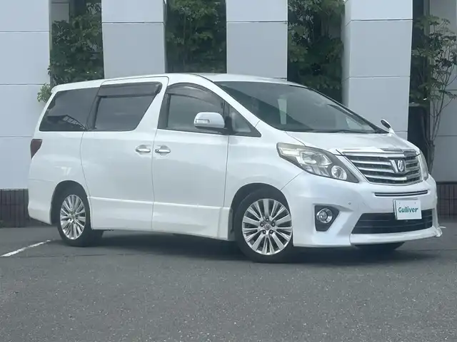 トヨタ アルファード 240S Cパッケージ 静岡県 2012(平24)年 13.5万km ホワイトパールクリスタルシャイン 8インチナビ/全方位カメラ/フルセグテレビ・BluetoothCD・DVD/ドライブレコーダー/ビルトインETC/パワーシート/クルーズコントロール/コーナーセンサー前後/プッシュスタート・スマートキー