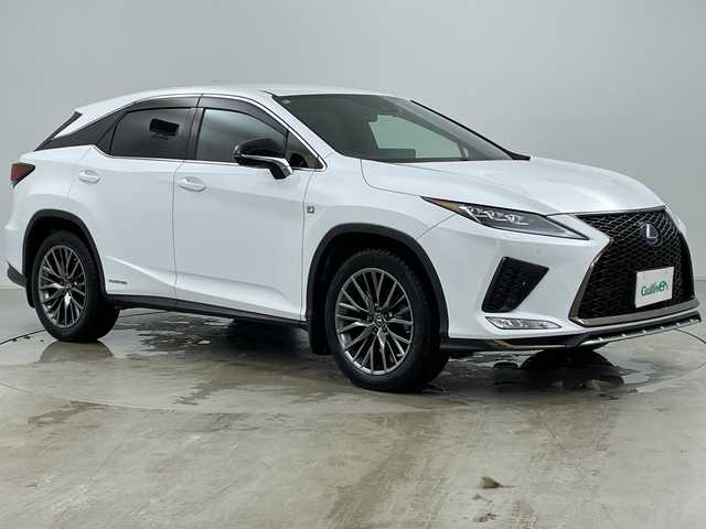 レクサス ＲＸ 450h Fスポーツ 道央・札幌 2020(令2)年 6.1万km ホワイトノーヴァガラスフレーク ・4WD/・寒冷地仕様/・純正ナビ&CD&DVD&BT&TV/・全方位カメラ/・ヘッドアップディスプレイ/・レクサスセーフティシステム/・レーダークルーズコントロール/・パワーバックドア/・前席パワーシート/・前席シートヒーター/・前席ベンチレーション/・ステアリングヒーター/・ドアミラーヒーター/・社外前後ドライブレコーダー/・ビルトインETC2.0/・クリアランスソナー/・三眼LEDヘッドライト/・純正エンジンスターター/・スマートキー/・スペアキー/・純正AW付夏タイヤ積込