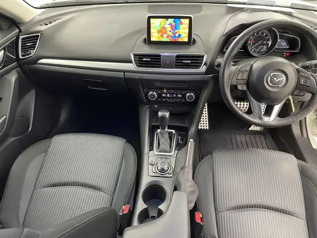 マツダ アクセラ スポーツ 20S ツーリング 愛知県 2014(平26)年 4.9万km スノーフレイクホワイトパールマイカ マフラーカッター/パドルシフト/マツダスピードデカール/純正ナビ/（CD/DVD/BT/フルセグ）/バックカメラ/ETC/ドラレコ/追従クルーズコントロール/アイドリングストップ/AFS/横滑り防止/オートライト/ヘッドアップディスプレイ/スペアキー
