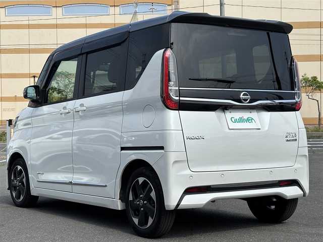 日産 ルークス HWS X プロパイロットED 宮城県 2020(令2)年 8.2万km チタニウムグレーM/シルキーホワイト 登録時走行距離　81234km/純正SDナビ/プロパイロット/エマージェンシーブレーキ/クルーズコントロール/アラウンドビューモニター/両側パワースライドドア/ETC/電子パーキング/オートホールド/スマートキー/プッシュスタート/フォグランプ/電格ミラー