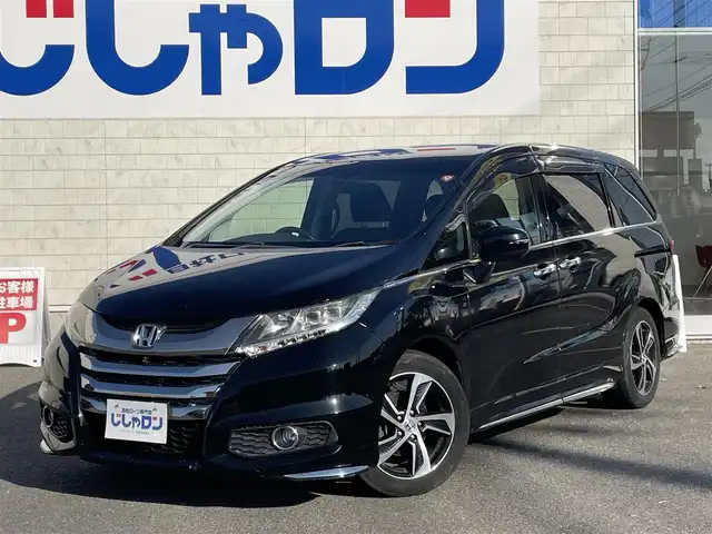 ホンダ オデッセイ アブソルートXホンダセンシングアドバンP 佐賀県 2016(平28)年 14.3万km クリスタルブラックパール （株)IDOMが運営する【じしゃロン佐賀店】の自社ローン専用車両になります。/こちらは現金またはオートローンご利用時の価格です。自社ローンご希望の方は別途その旨お申付け下さい/禁煙車　/８人乗り　/ブラック　/全周囲カメラ　/純正ナビ フルセグ ＢＴオーディオ　/ＥＴＣ　/両側電動スライドドア