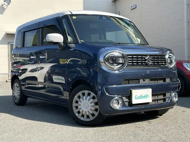 スズキ ワゴンＲ スマイル HYBRID X 和歌山県 2023(令5)年 3.4万km インディゴブルーメタリック/ホワイト2トーン 純正ナビ/（AM/FM/DVD/CD/フルセグTV/Bluetooth/SmartphoneLink)/ワンオーナー/左右パワースライドドア/インディゴブルーメタリック/ホワイト2トーン/全周囲カメラ/バックカメラ/クリアランスソナー/D席シートヒーター/前後ドライブレコーダー/アイドリングストップ/ETC/USBポート×２/ベンチシート/純正アルミホイール/保証書/取扱説明書