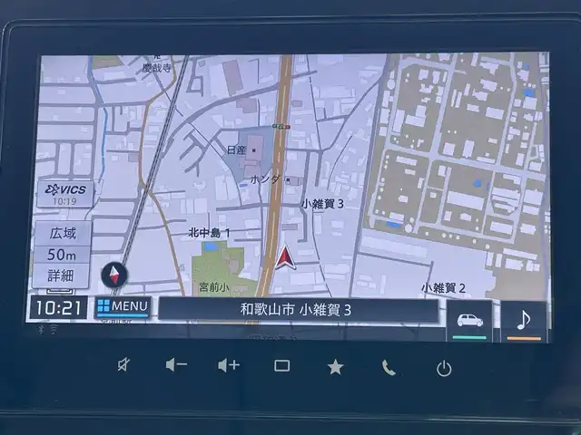 スズキ ワゴンＲ スマイル HYBRID X 和歌山県 2023(令5)年 3.4万km インディゴブルーメタリック/ホワイト2トーン 純正ナビ/（AM/FM/DVD/CD/フルセグTV/Bluetooth/SmartphoneLink)/ワンオーナー/左右パワースライドドア/インディゴブルーメタリック/ホワイト2トーン/全周囲カメラ/バックカメラ/クリアランスソナー/D席シートヒーター/前後ドライブレコーダー/アイドリングストップ/ETC/USBポート×２/ベンチシート/純正アルミホイール/保証書/取扱説明書