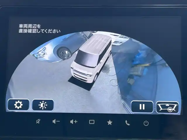 スズキ ワゴンＲ スマイル HYBRID X 和歌山県 2023(令5)年 3.4万km インディゴブルーメタリック/ホワイト2トーン 純正ナビ/（AM/FM/DVD/CD/フルセグTV/Bluetooth/SmartphoneLink)/ワンオーナー/左右パワースライドドア/インディゴブルーメタリック/ホワイト2トーン/全周囲カメラ/バックカメラ/クリアランスソナー/D席シートヒーター/前後ドライブレコーダー/アイドリングストップ/ETC/USBポート×２/ベンチシート/純正アルミホイール/保証書/取扱説明書