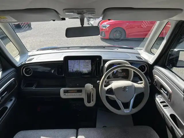 スズキ ワゴンＲ スマイル HYBRID X 和歌山県 2023(令5)年 3.4万km インディゴブルーメタリック/ホワイト2トーン 純正ナビ/（AM/FM/DVD/CD/フルセグTV/Bluetooth/SmartphoneLink)/ワンオーナー/左右パワースライドドア/インディゴブルーメタリック/ホワイト2トーン/全周囲カメラ/バックカメラ/クリアランスソナー/D席シートヒーター/前後ドライブレコーダー/アイドリングストップ/ETC/USBポート×２/ベンチシート/純正アルミホイール/保証書/取扱説明書