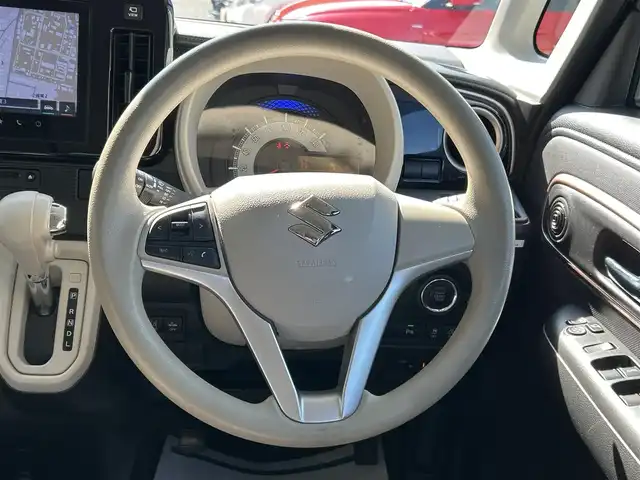 スズキ ワゴンＲ スマイル HYBRID X 和歌山県 2023(令5)年 3.4万km インディゴブルーメタリック/ホワイト2トーン 純正ナビ/（AM/FM/DVD/CD/フルセグTV/Bluetooth/SmartphoneLink)/ワンオーナー/左右パワースライドドア/インディゴブルーメタリック/ホワイト2トーン/全周囲カメラ/バックカメラ/クリアランスソナー/D席シートヒーター/前後ドライブレコーダー/アイドリングストップ/ETC/USBポート×２/ベンチシート/純正アルミホイール/保証書/取扱説明書