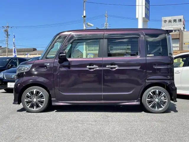 マツダ フレアワゴン カスタムスタイル ハイブリッド XT 愛知県 2019(平31)年 10.5万km ムーンライトバイオレットパールメタリック (株)IDOMが運営する【じしゃロン名古屋鳴海店】の自社ローン専用車両になりますこちらは現金またはオートローンご利用時の価格です。自社ローンご希望の方は別途その旨お申付け下さい/衝突軽減ブレーキ/レーンキープアシスト /メモリナビ/フルセグTV/360°カメラ/両側パワースライドドア/ETC/クルコン/シートヒーター/LEDヘッドライト/純正15インチAW