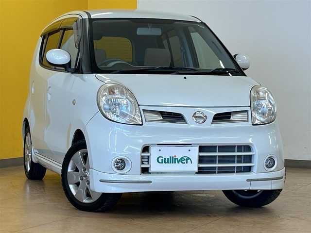 日産 モコ G エアロスタイル+navi 群馬県 2008(平20)年 3.7万km スノーパールホワイト 純正メモリナビ/　　ワンセグ/CD/FM/AM/AUX/LEDヘッドライト/フォグランプ/スマートキー/純正14AW/純正フロアマット/ドアバイザー/オートエアコン/電動格納ドアミラー