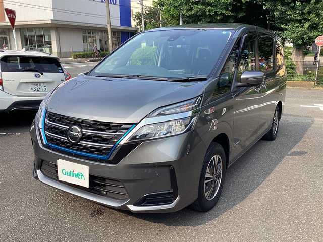 日産 セレナ e－パワー XV 神奈川県 2021(令3)年 3.8万km ダークメタルグレー ワンオーナー/プロパイロット/セーフティーパックB/純正9インチナビ/CD/DVD/Blu-ray/DTV/Bluetooth/アラウンドビューモニター/純正フリップダウンモニター/両側パワースライドドア/ステアリングスイッチ/デジタルインナーミラー/コーナーセンサー/BSM/ドライブレコーダー/ビルトインETC/オートデュアルエアコンリアヒーターダクト  /フロアマット/ドアバイザー