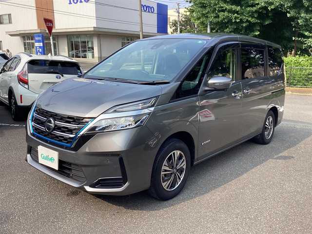 日産 セレナ e－パワー XV 神奈川県 2021(令3)年 3.8万km ダークメタルグレー ワンオーナー/プロパイロット/セーフティーパックB/純正9インチナビ/CD/DVD/Blu-ray/DTV/Bluetooth/アラウンドビューモニター/純正フリップダウンモニター/両側パワースライドドア/ステアリングスイッチ/デジタルインナーミラー/コーナーセンサー/BSM/ドライブレコーダー/ビルトインETC/オートデュアルエアコンリアヒーターダクト  /フロアマット/ドアバイザー
