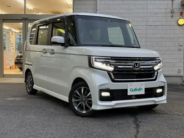 ホンダ Ｎ ＢＯＸ カスタム L 埼玉県 2022(令4)年 2.4万km プラチナホワイトパール ワンオーナー/メモリナビ(CN-HE01D)/カロッツェリアドライブレコーダー(DH300D　2カメラ型)/フルセグテレビ/バックカメラ/クルーズコントロール(追従機能付)/片側パワースライドドア/シートヒーター(運転席、助手席)/ETC/LEDヘッドライト/スマートキー×2