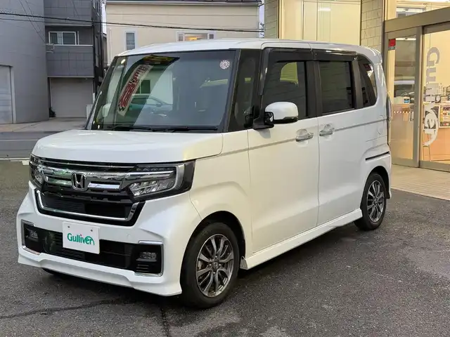 ホンダ Ｎ ＢＯＸ カスタム L 埼玉県 2022(令4)年 2.4万km プラチナホワイトパール ワンオーナー/メモリナビ(CN-HE01D)/カロッツェリアドライブレコーダー(DH300D　2カメラ型)/フルセグテレビ/バックカメラ/クルーズコントロール(追従機能付)/片側パワースライドドア/シートヒーター(運転席、助手席)/ETC/LEDヘッドライト/スマートキー×2