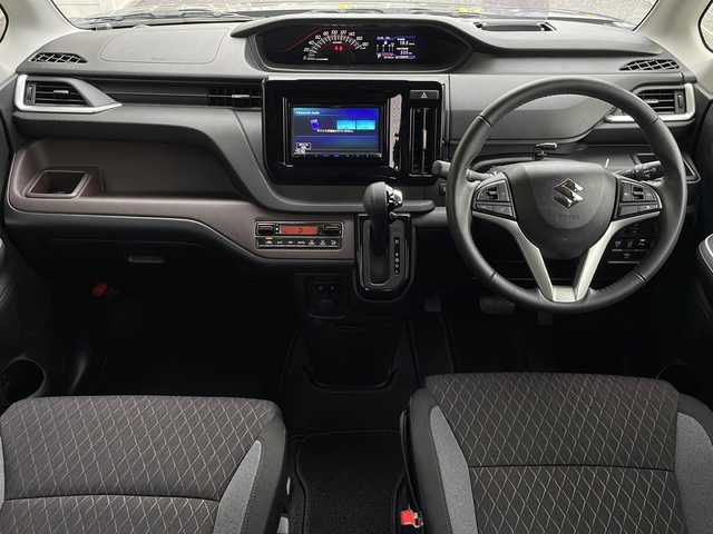 スズキ ソリオ バンディット HV MV 岐阜県 2023(令5)年 3.4万km スーパーブラックパール 禁煙車/社外フルセグナビ/クルーズコントロール/衝突軽減ブレーキ/レーンキープアシスト/クリアランスソナー/片側スライドドア/後方コーナーセンサー/ヘッドアップディスプレイ/アイドリングストップ/ETC/カーテンエアバッグ/LEDヘッドライト/オートエアコン/オートライト/オートハイビーム/ドアバイザー/純正フロアマット/純正アルミホイール/プッシュスタート/盗難防止/フォグライト/スマートキー