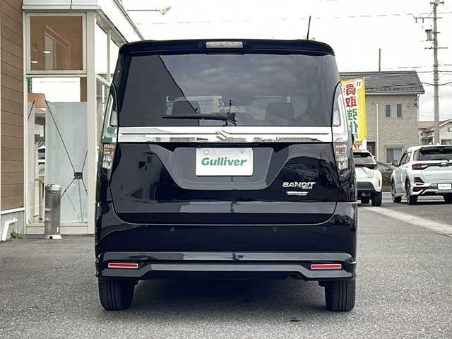 スズキ ソリオ バンディット HV MV 岐阜県 2023(令5)年 3.4万km スーパーブラックパール 禁煙車/社外フルセグナビ/クルーズコントロール/衝突軽減ブレーキ/レーンキープアシスト/クリアランスソナー/片側スライドドア/後方コーナーセンサー/ヘッドアップディスプレイ/アイドリングストップ/ETC/カーテンエアバッグ/LEDヘッドライト/オートエアコン/オートライト/オートハイビーム/ドアバイザー/純正フロアマット/純正アルミホイール/プッシュスタート/盗難防止/フォグライト/スマートキー