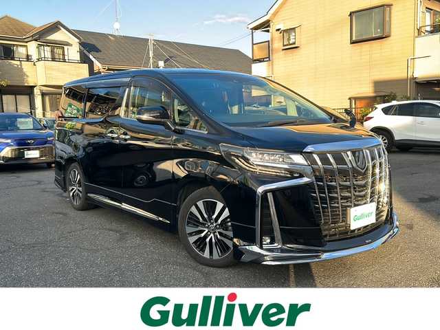 トヨタ アルファード S Cパッケージ 東京都 2019(令1)年 4.3万km ブラック ワンオーナー/純正ナビ【Bluetooth接続可、HDMI、フルセグTV、iPod、CD、DVD】/モデリスタエアロ/バックカメラ/両側パワースライドドア/ツインムーンルーフ/フリップダウンモニター（アルパイン）/追従付きクルーズコントロール/電動リアゲート/オットマン/ウォークスルー/三列シート/社外フロアマット/純正アルミホイール/ステアリングヒーター/ECOMODE/ポジションメモリー/パワーシート/エアーシート/レザーシート/電動パーキングブレーキ/コンセント差込口/レーンキープアシスト/コーナーセンサー/オートライト/オートマチックハイビーム/横滑り防止装置/盗難防止装置/CAR AROMA/ABS/ETC/Wエアバッグ/スマートキー/保証書、取扱説明書