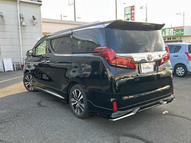トヨタ アルファード S Cパッケージ 東京都 2019(令1)年 4.3万km ブラック ワンオーナー/純正ナビ【Bluetooth接続可、HDMI、フルセグTV、iPod、CD、DVD】/モデリスタエアロ/バックカメラ/両側パワースライドドア/ツインムーンルーフ/フリップダウンモニター（アルパイン）/追従付きクルーズコントロール/電動リアゲート/オットマン/ウォークスルー/三列シート/社外フロアマット/純正アルミホイール/ステアリングヒーター/ECOMODE/ポジションメモリー/パワーシート/エアーシート/レザーシート/電動パーキングブレーキ/コンセント差込口/レーンキープアシスト/コーナーセンサー/オートライト/オートマチックハイビーム/横滑り防止装置/盗難防止装置/CAR AROMA/ABS/ETC/Wエアバッグ/スマートキー/保証書、取扱説明書