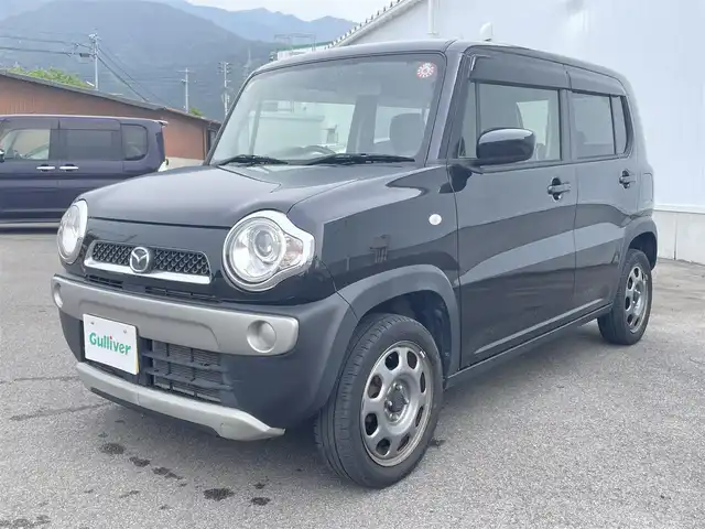 マツダ フレア クロスオーバー XG 愛媛県 2018(平30)年 4.9万km ブルーイッシュブラックパール3 デュアルカメラブレーキサポート/レーンキープアシスト/社外7インチナビ【AVIC-RWS901】/　CD/DVD/Bluetooth/フルセグTV/プッシュスタート/オートライト/HIDヘッドライト/全席シートヒーター/ドアバイザー/フロアマット