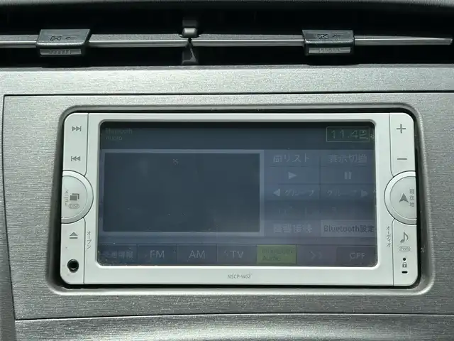 トヨタ プリウス S 岡山県 2014(平26)年 9.1万km スーパーホワイトⅡ 登録時走行距離90359キロ/純正メモリナビ（NSCP-W62）/AM/FM/Bluetooth/TV/SD/DVD/バックカメラ/純正フロアマット/電動格納ミラー/オートライト/プッシュスタート/HIDヘッドライト/スマートキー/ビルトインETC/スペアキー×１