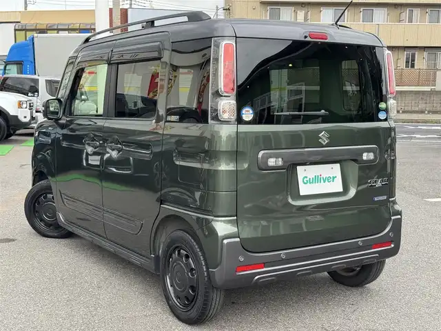 スズキ スペーシア ギア HYBRID XZ 千葉県 2020(令2)年 2.2万km クールカーキパールメタリック/ガンメタリック2トーン 衝突軽減ブレーキ/レーダークルーズコントロール/レーンキープアシスト/純正SDナビ/フルセグTV/Bluetooth/全方位カメラ/両側電動スライドドア/D/N席シートヒーター/リアシーリングファン/LEDライト/スマートキー