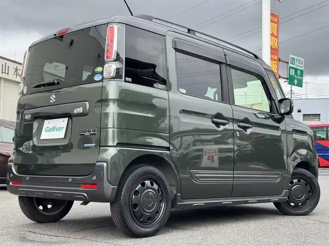 スズキ スペーシア ギア HYBRID XZ 千葉県 2020(令2)年 2.2万km クールカーキパールメタリック/ガンメタリック2トーン 衝突軽減ブレーキ/レーダークルーズコントロール/レーンキープアシスト/純正SDナビ/フルセグTV/Bluetooth/全方位カメラ/両側電動スライドドア/D/N席シートヒーター/リアシーリングファン/LEDライト/スマートキー