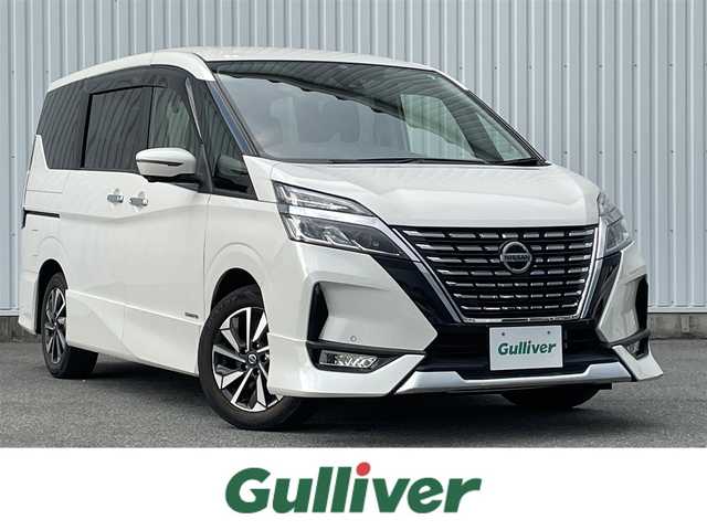 日産 セレナ ハイウェイスター V 福岡県 2020(令2)年 2.9万km ブリリアントホワイトパール プロパイロット/フリップダウンモニター/純正９インチナビ/フルセグTV/CD/DVD/BD/SD/BT/applecarplay/androidauto/全周囲カメラ/衝突軽減/ＢＳＷ/ハンズフリー両側パワースライドドア/ＬＤＷ/ＥＴＣ/パーキングアシスト