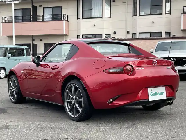 マツダ ロードスター ＲＦ VS 道央・札幌 2017(平29)年 9.1万km ソウルレッドプレミアムメタリック 純正メモリナビ（FM/AM/BT)/フルセグ（走行中視聴不可）/バックカメラ/アイドリングストップ/プッシュスタート/ステアリングスイッチ/革巻きステアリング/ブラインドスポットモニター/シートヒーター/自動防眩ミラー/レーンキープアシスト/横滑り防止装置/盗難防止装置/社外フロアマット/オートライト/オートマチックハイビーム/オープンカー/スペアキー×１/積込冬タイヤ/　　（純正AW付 205/４５R17 19年製溝5ｍｍ）