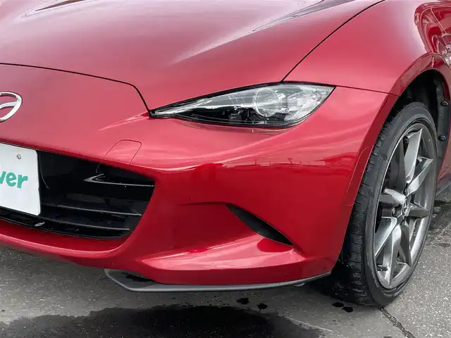 マツダ ロードスター ＲＦ VS 道央・札幌 2017(平29)年 9.1万km ソウルレッドプレミアムメタリック 純正メモリナビ（FM/AM/BT)/フルセグ（走行中視聴不可）/バックカメラ/アイドリングストップ/プッシュスタート/ステアリングスイッチ/革巻きステアリング/ブラインドスポットモニター/シートヒーター/自動防眩ミラー/レーンキープアシスト/横滑り防止装置/盗難防止装置/社外フロアマット/オートライト/オートマチックハイビーム/オープンカー/スペアキー×１/積込冬タイヤ/　　（純正AW付 205/４５R17 19年製溝5ｍｍ）