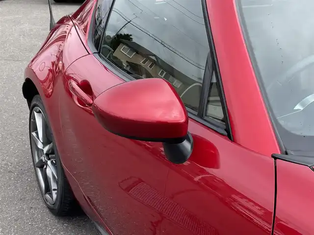 マツダ ロードスター ＲＦ VS 道央・札幌 2017(平29)年 9.1万km ソウルレッドプレミアムメタリック 純正メモリナビ（FM/AM/BT)/フルセグ（走行中視聴不可）/バックカメラ/アイドリングストップ/プッシュスタート/ステアリングスイッチ/革巻きステアリング/ブラインドスポットモニター/シートヒーター/自動防眩ミラー/レーンキープアシスト/横滑り防止装置/盗難防止装置/社外フロアマット/オートライト/オートマチックハイビーム/オープンカー/スペアキー×１/積込冬タイヤ/　　（純正AW付 205/４５R17 19年製溝5ｍｍ）