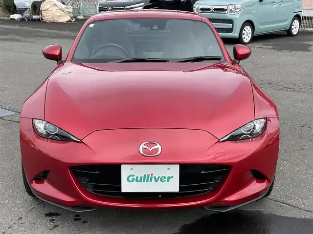 マツダ ロードスター ＲＦ VS 道央・札幌 2017(平29)年 9.1万km ソウルレッドプレミアムメタリック 純正メモリナビ（FM/AM/BT)/フルセグ（走行中視聴不可）/バックカメラ/アイドリングストップ/プッシュスタート/ステアリングスイッチ/革巻きステアリング/ブラインドスポットモニター/シートヒーター/自動防眩ミラー/レーンキープアシスト/横滑り防止装置/盗難防止装置/社外フロアマット/オートライト/オートマチックハイビーム/オープンカー/スペアキー×１/積込冬タイヤ/　　（純正AW付 205/４５R17 19年製溝5ｍｍ）