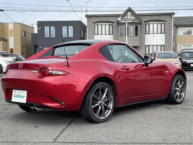 マツダ ロードスター ＲＦ VS 道央・札幌 2017(平29)年 9.1万km ソウルレッドプレミアムメタリック 純正メモリナビ（FM/AM/BT)/フルセグ（走行中視聴不可）/バックカメラ/アイドリングストップ/プッシュスタート/ステアリングスイッチ/革巻きステアリング/ブラインドスポットモニター/シートヒーター/自動防眩ミラー/レーンキープアシスト/横滑り防止装置/盗難防止装置/社外フロアマット/オートライト/オートマチックハイビーム/オープンカー/スペアキー×１/積込冬タイヤ/　　（純正AW付 205/４５R17 19年製溝5ｍｍ）