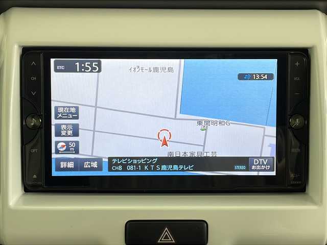 スズキ ハスラー G 鹿児島県 2014(平26)年 7.8万km クールカーキPM フルタイム4WD/社外SDナビ/フルセグテレビ/Bluetooth/衝突軽減ブレーキ/アイドリングストップ/D席シートヒーター/スペアキー