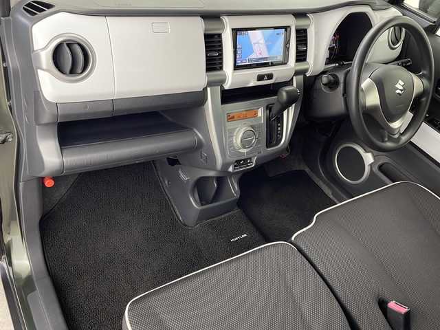 スズキ ハスラー G 鹿児島県 2014(平26)年 7.8万km クールカーキPM フルタイム4WD/社外SDナビ/フルセグテレビ/Bluetooth/衝突軽減ブレーキ/アイドリングストップ/D席シートヒーター/スペアキー