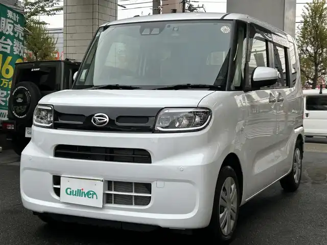 ダイハツ タント X 愛知県 2024(令6)年 0.5万km シャイニングホワイトパール ワンオーナー/登録時4463ｋｍ/左リアパワースライドドア/前席シートヒーター/運転席シートリフター/純正ＬＥＤヘッドライト/Panasonic製ＳＤナビ〈CN-E330D〉/・ＣＤ／Bｌｕｅｔｏｏｔｈ／ワンセグＴＶ/バックカメラ/アヒーターダクト/電動パーキング＆オートホールド/格納式シートバックテーブル/リア格納式サンシェード/eco IDLE/コムテック製全方向対応ドライブレコーダー〈HDR361GW〉/スマートアシスト/・衝突回避支援ブレーキ/・衝突警報機能/・ブレーキ制御付誤発進抑制制御/・車線逸脱警報機能/・路外逸脱警報機能/・先行車発進告知/・オートハイビーム/・ロードサインアシスト/・前後センサー/スマートキー＆プッシュスタート