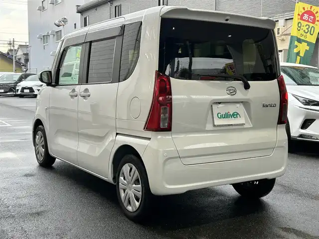 ダイハツ タント X 愛知県 2024(令6)年 0.5万km シャイニングホワイトパール ワンオーナー/登録時4463ｋｍ/左リアパワースライドドア/前席シートヒーター/運転席シートリフター/純正ＬＥＤヘッドライト/Panasonic製ＳＤナビ〈CN-E330D〉/・ＣＤ／Bｌｕｅｔｏｏｔｈ／ワンセグＴＶ/バックカメラ/アヒーターダクト/電動パーキング＆オートホールド/格納式シートバックテーブル/リア格納式サンシェード/eco IDLE/コムテック製全方向対応ドライブレコーダー〈HDR361GW〉/スマートアシスト/・衝突回避支援ブレーキ/・衝突警報機能/・ブレーキ制御付誤発進抑制制御/・車線逸脱警報機能/・路外逸脱警報機能/・先行車発進告知/・オートハイビーム/・ロードサインアシスト/・前後センサー/スマートキー＆プッシュスタート